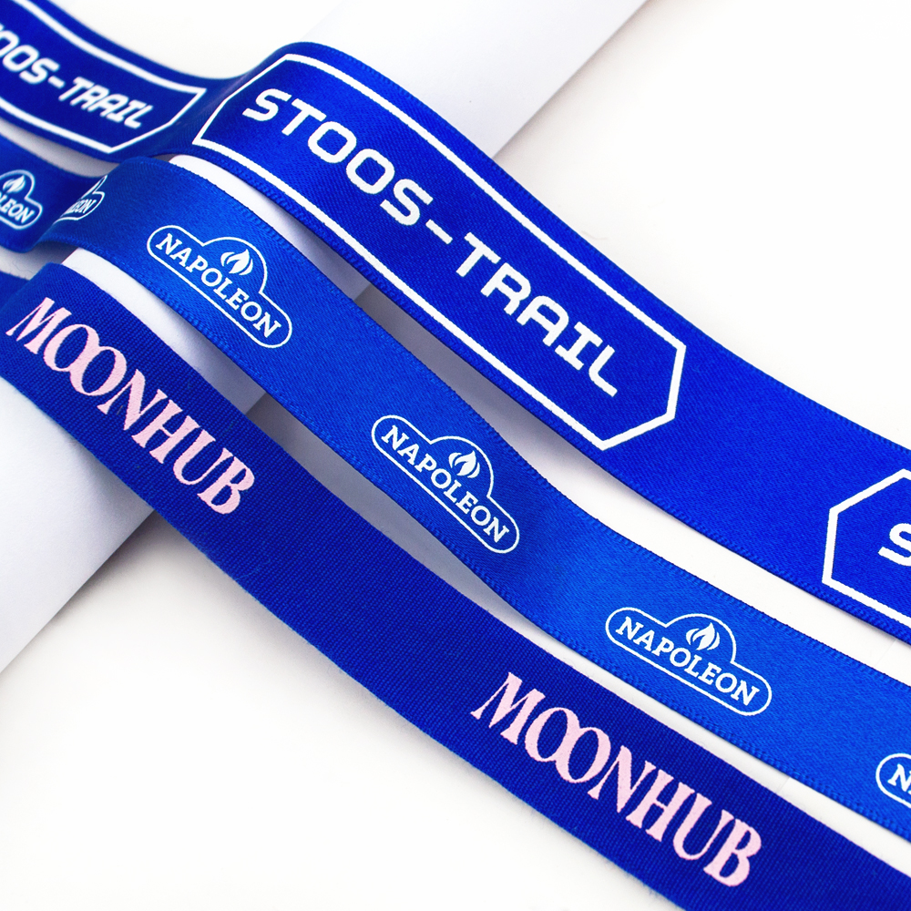 Gordon Ribbons Holiday Gift Packaging Ribbon Custom Printed Logo 5/8 Inch Satin Grosgrain Ribbon With Screen Ink Print Logo Gordon Ribbons Holiday Gift Packaging Ribbon Custom Printed Logo 5/8 Inch Satin Grosgrain Ribbon With Screen Ink Print Logo