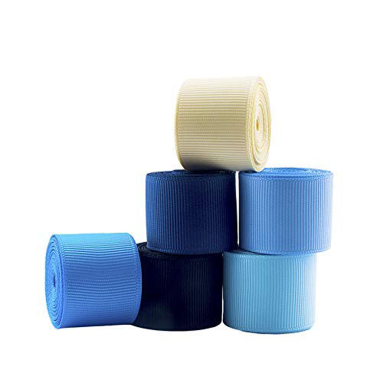 100% polyester woven 3 inch solid character printed logo grosgrain ribbon for packing