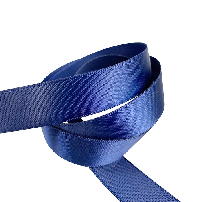 16mm 5/8 inch royal blue single face satin ribbon
