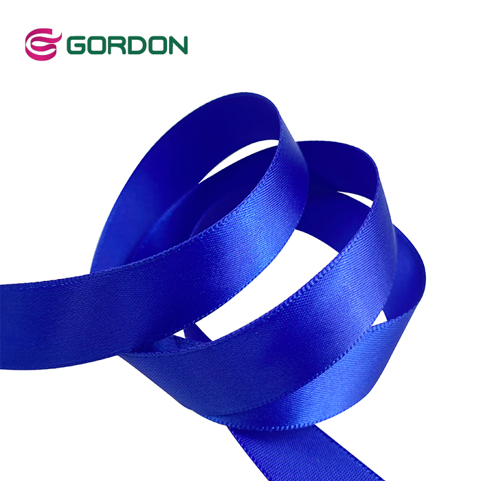 16mm width blue christmas ribbon