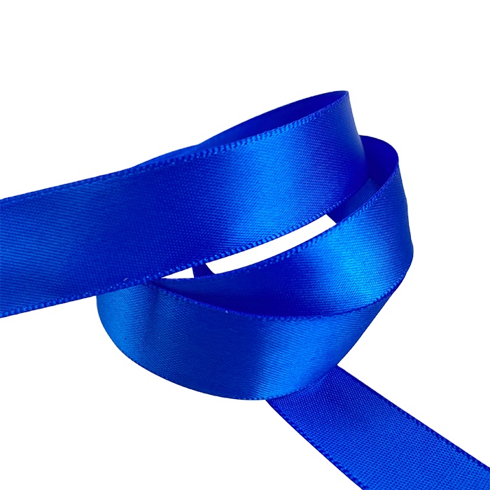 16mm width blue christmas ribbon