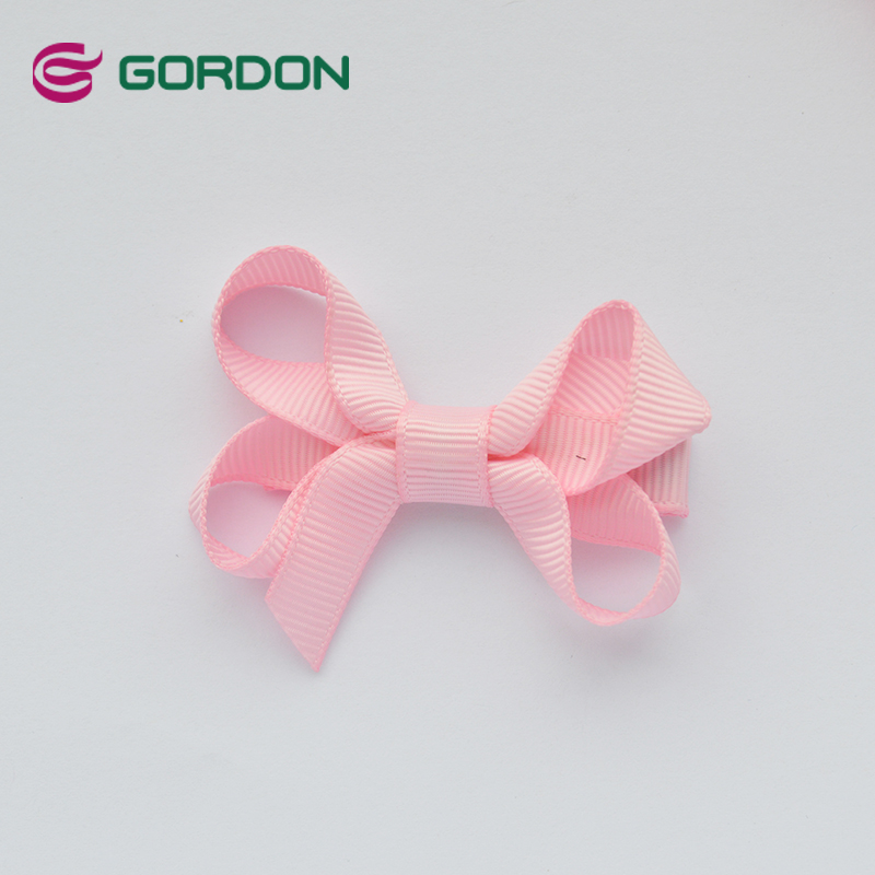 2.5 Inch Blue Polyester Hair Bow Baby Hair Accessories Girls Clips
