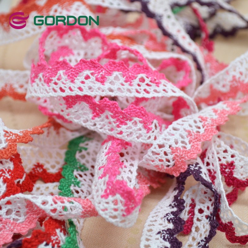 2 cm decorative inelastic ribbon cotton lace trim wholesale cotton lace ribbon crochet lace trim by the yard