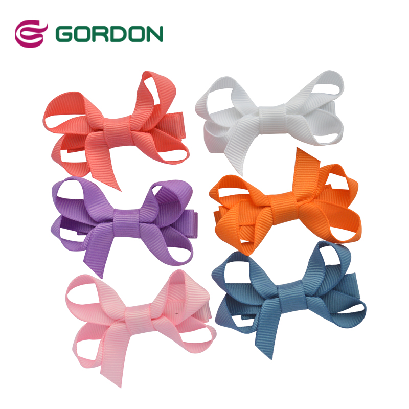 2020 Gordon Ribbons Cute Star Bow Ribbon Colorful Curly Hair Bow Metal Clip