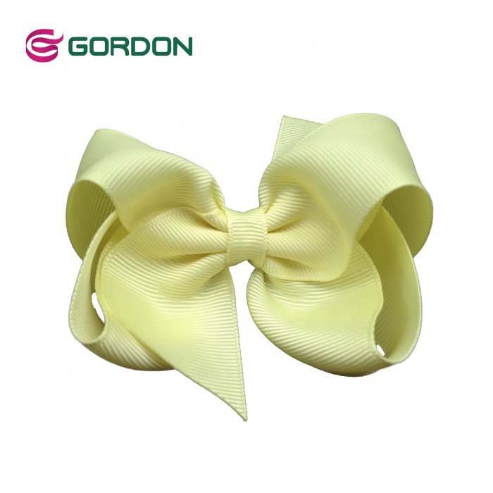 2021 New Arrival 3.5 Inch JoJo Siwa Party Bow Multicolor Grosgrain Ribbon Elegant Hair Bow with Clip