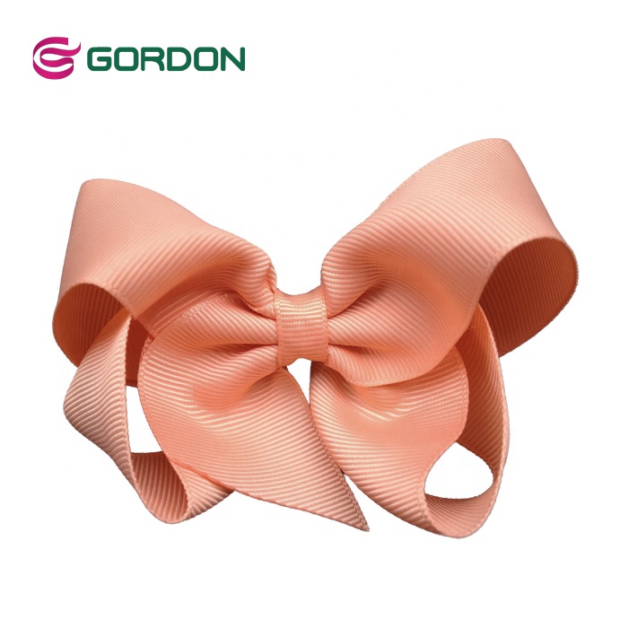 2021 New Arrival 3.5 Inch JoJo Siwa Party Bow Multicolor Grosgrain Ribbon Elegant Hair Bow with Clip