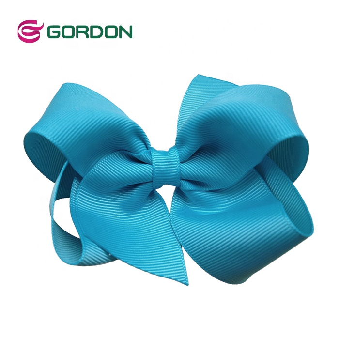 2021 New Arrival 3.5 Inch JoJo Siwa Party Bow Multicolor Grosgrain Ribbon Elegant Hair Bow with Clip