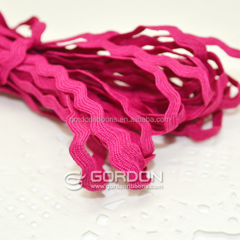 2022 Hot Sale Good Quality Ric Rac Ribbon ,Colorful Wind Ribbon for Gift Decoration