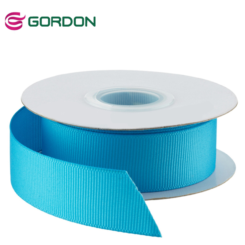 25mm Grosgrain Ribbon 100% Polyester Customized  Size Solid Color Ribbon  196 Color in stock