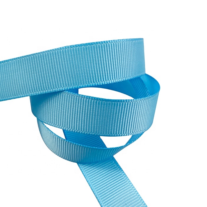 3/4 inch 20mm polyester solid color grosgrain ribbon