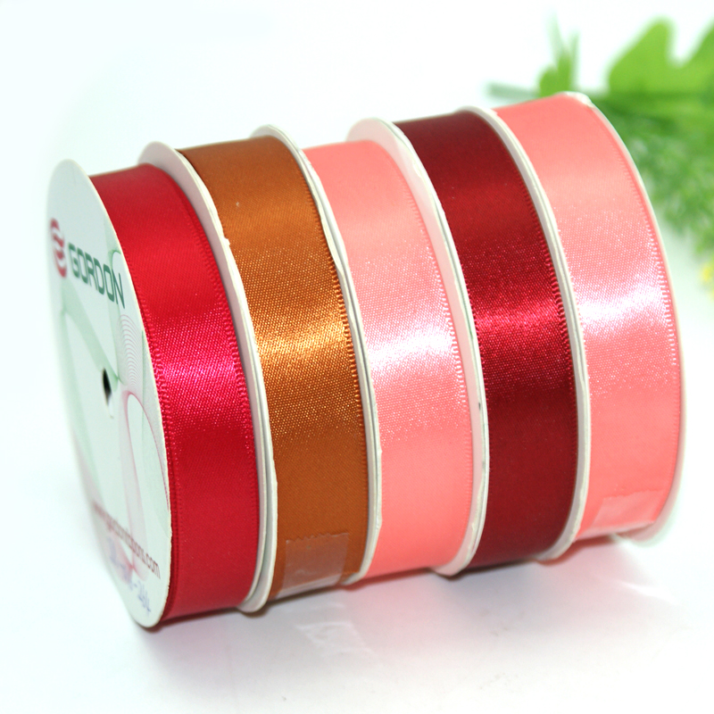 3/8 inch 9mm rosy mauve double face satin ribbon