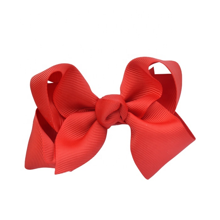 6 inch children grosgrain ribbon hair bows