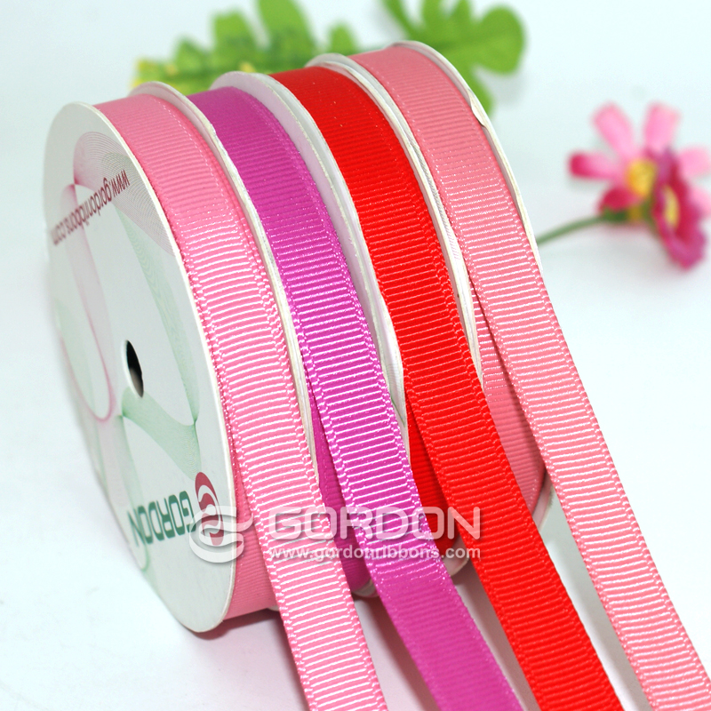 6mm 1/4” wide solid color grosgrain ribbon