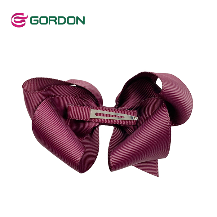 7 inch diameter grosgrain ribbon hair bow for kids