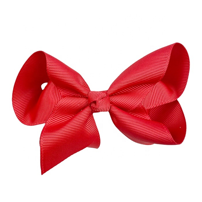 7 inch diameter grosgrain ribbon hair bow for kids