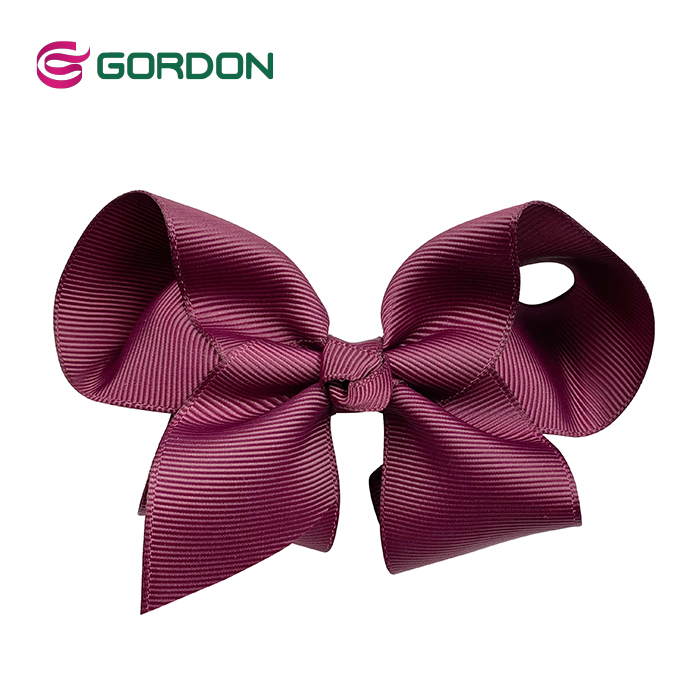 7 inch diameter grosgrain ribbon hair bow for kids