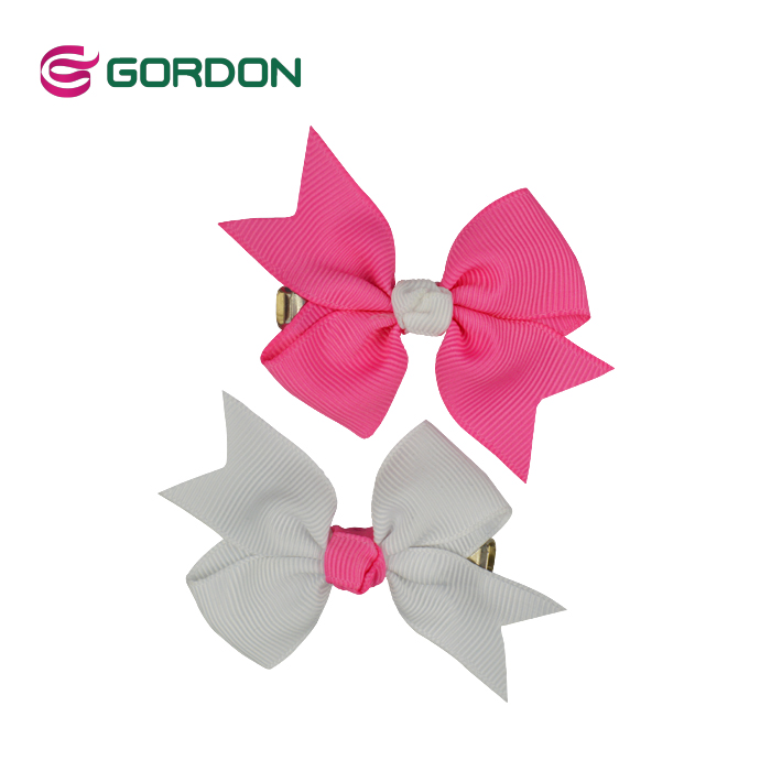 Baby Girls Hair Bows Clips,Grosgrain Boutique Solid Color Ribbon Mini Hair Bows Clips