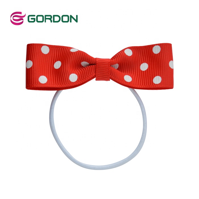 Cheap wholesales ribbon bow making machine pre tied ribbon bows with elastic loop
