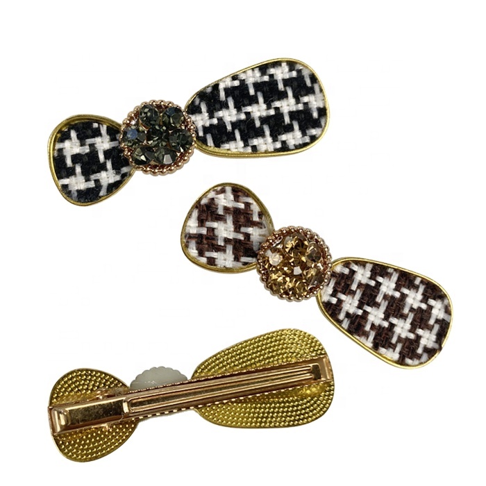 Factory New Product Fashion Swallow Gird Hair Clip Kids Hair Accessories Korea Metal Clip With Diamond