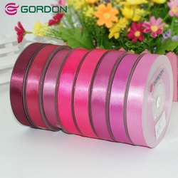Factory Printing Flowers 3 4 inch Rosette  Leaf  Single Face Satin Ribbon China