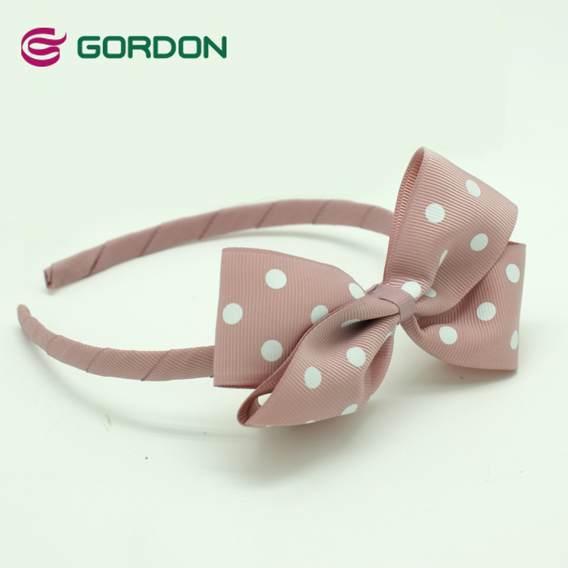 GordGordon Ribbons Headband Lining Silk ribbonson Grosgrain Ribbon Hair Bow With Headband For Girls