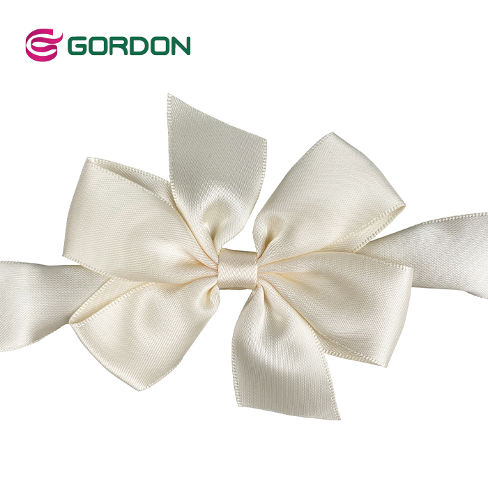 Gordon 196 colors available polyester satin ribbon packaging gift bow for box