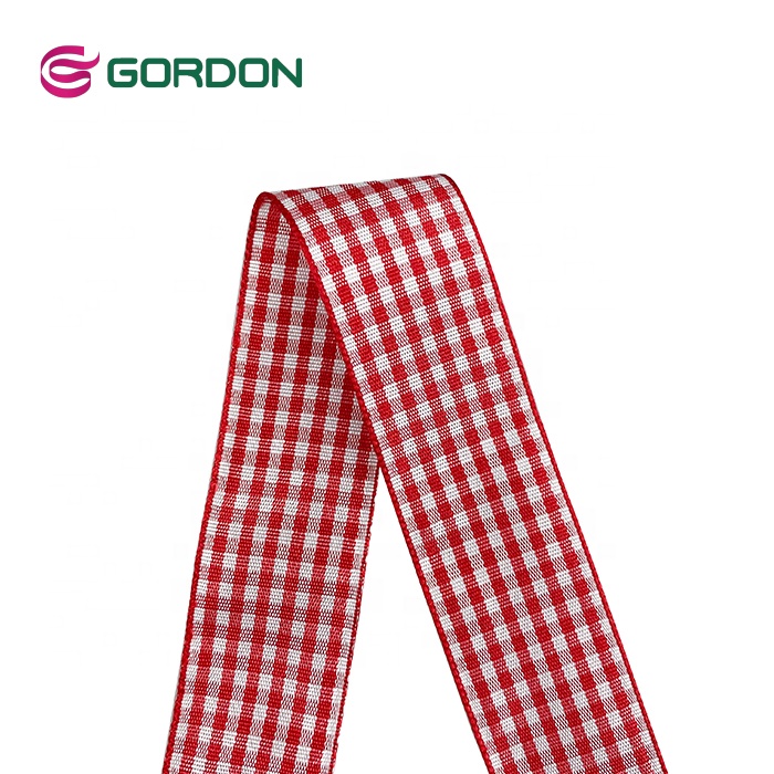 Gordon Gift Packing Decoration Gingham Ribbons Wholesale Multi Colors Plaid Tartan England Check