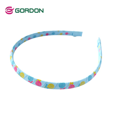 Gordon Hot-sales Children Hair Band Pearl Headband For Kids Girls Grosgrain Ribbon Bows