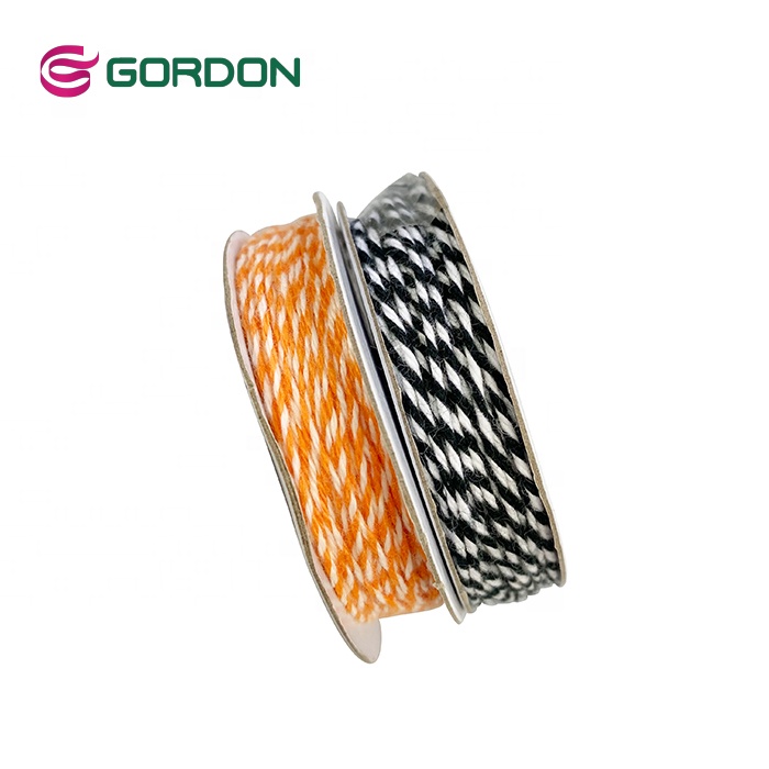 Gordon In Stock 2mm Mixed Color Cotton String Colorful Round Cotton Cord Ribbon For Garment Accessories