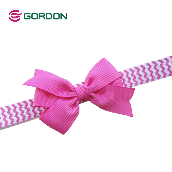 Gordon Infant Headbands Fabric With 4 Inch Hair bow Toddler Baby Elastic Headband