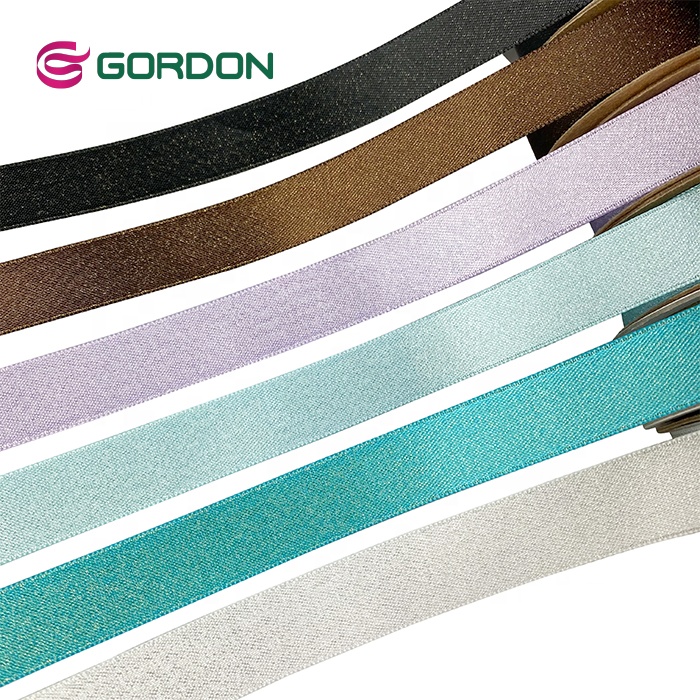 Gordon Ribbon 16 mm Double Faced Sliver Purl Satin Ribbon For Gift Box Decoration