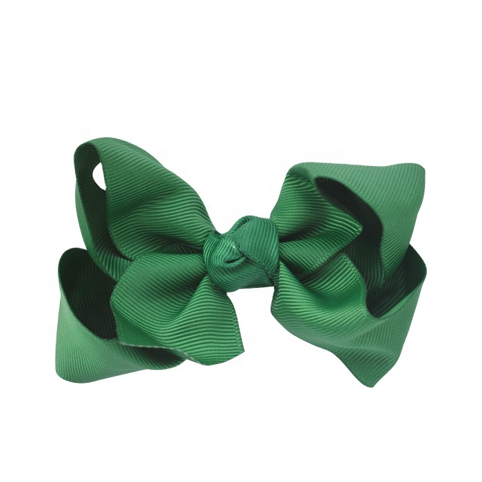 Gordon Ribbon Customized Fancy Hand Made Grosgrain Ribbon Hair Bow For Kids