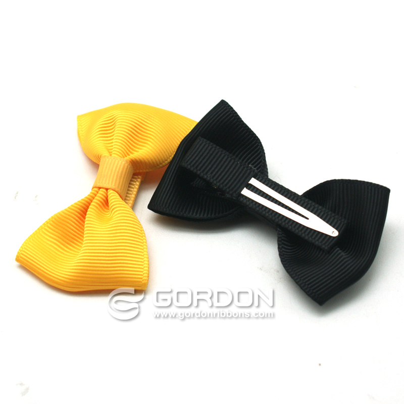 Gordon Ribbon Cute Bow Blue Grosgrain Butterfly Knot Ribbon Bow Hair For Girls  hair clip polka-dot print ribbon bow