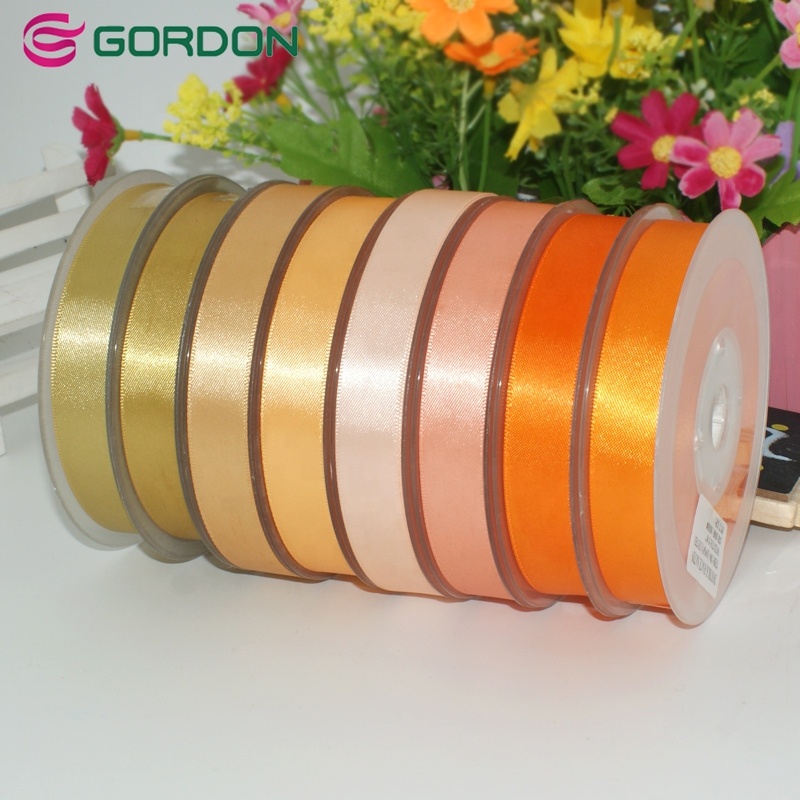 Gordon Ribbon The Gift Wrap Company 7/8-Inch Luxury Satin Ribbon With Many Colors For Wedding And Festival Decorative
