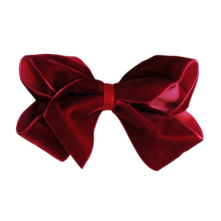 Gordon Ribbons  Blank  Half Hair Clips Velvet Ribbon Double Side 10Mm Ribbons