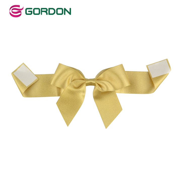 Gordon Ribbons  Italian Flag   Big Gift Box TieGold Metallic Packing Bow With Double Adhesive Tape for Gift Packing