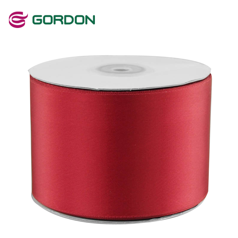 Gordon Ribbons  Wrinkle Chiffon Ribbon Plain Silk Satin Printable 50mm satin ribbon for cake decorating from China factory