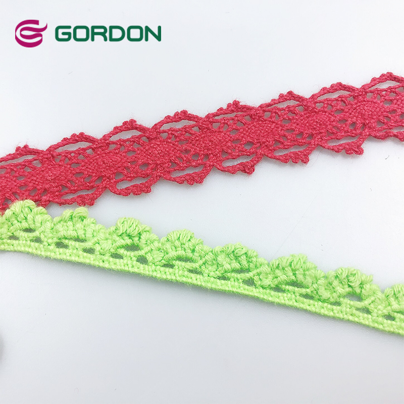 Gordon Ribbons 100% Cotton Lace Trimmings For Garment And Home Textiles