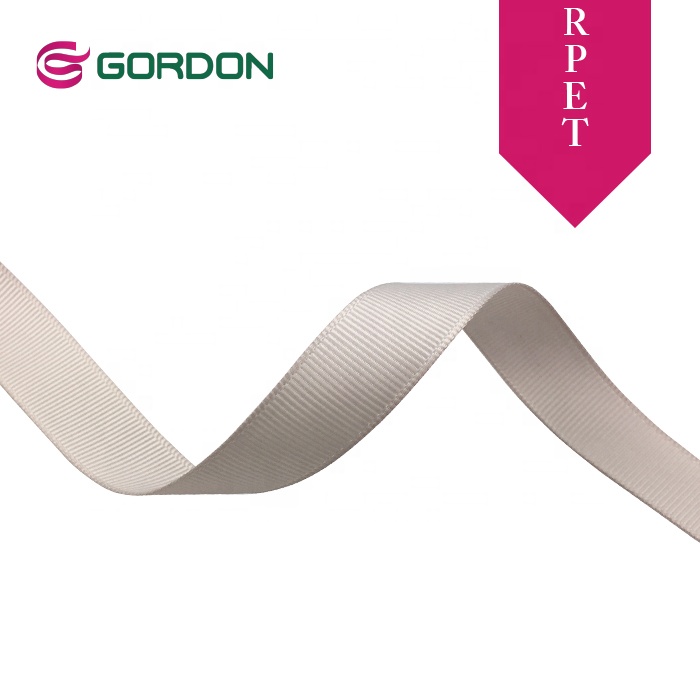 Gordon Ribbons 100% Polyester RPET Grosgrain Ribbon 16MM Width Recycled Grosgrain Ribbon