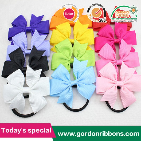 Gordon Ribbons 100% Polyester Satin Ribbon Grosgrain Ribbon Chin Elastic For Hair Ties Double Color Bow