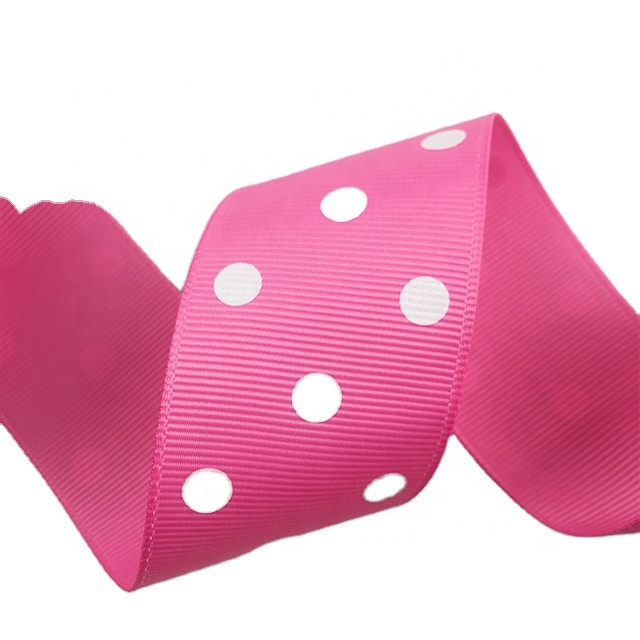 Gordon Ribbons 196 colors  25mm Customized Printed Grosgrain Ribbon For Gift Wrapping