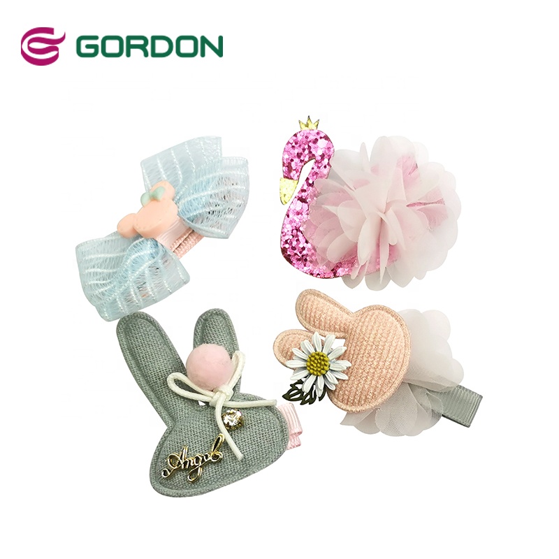 Gordon Ribbons Baby Hair Accessories Girls Clips Small Ribbon Bow