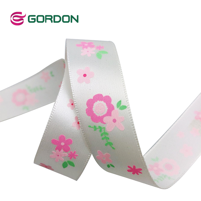 Gordon Ribbons Character Printed Polyester Satin Ribbon With Logo for decoration