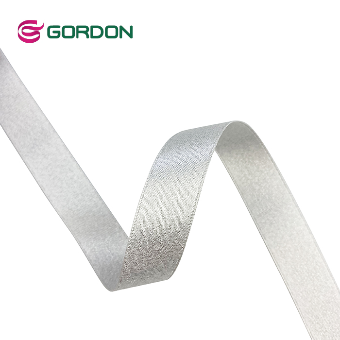 Gordon Ribbons Cinta De Satin Black Flower Pattern Mesh Metallic Korean Ribbons