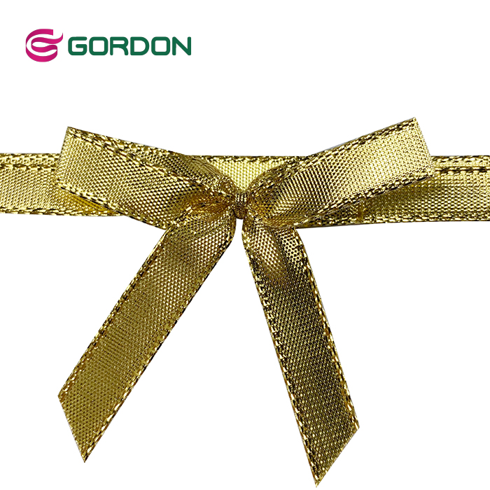 Gordon Ribbons Cinta Lanyard  Satin-Ribbon-Taiwan  Pre-made Bows Cards Making Pre Tied Bow With Custom's Logo Frizz ribbons
