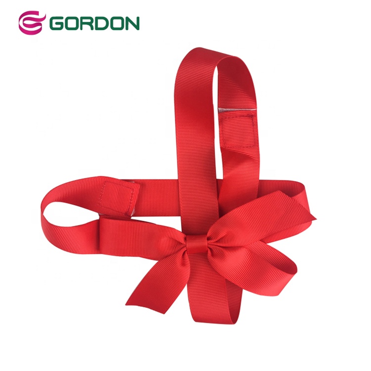 Gordon Ribbons Custom Luxury Pre-made Bow Gift Packing Ribbon Bow Satin Ribbon Packing Bow With Elastic Used for Gift Decoration