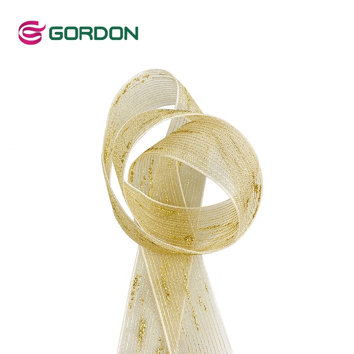 Gordon Ribbons Customised Organza Polka Dot Ribbon Spools patterned organza ribbons