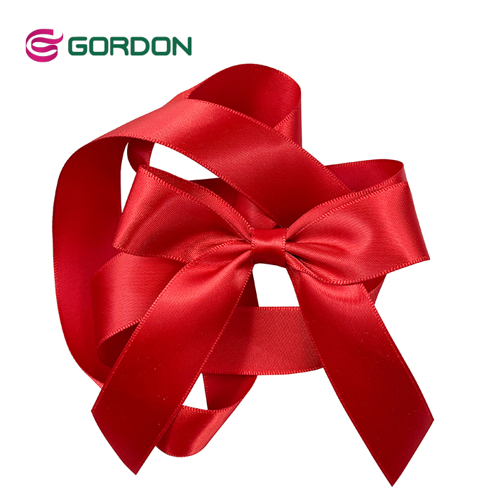 Gordon Ribbons Customized Gift Packing Bow With Elastic Band For Christmas