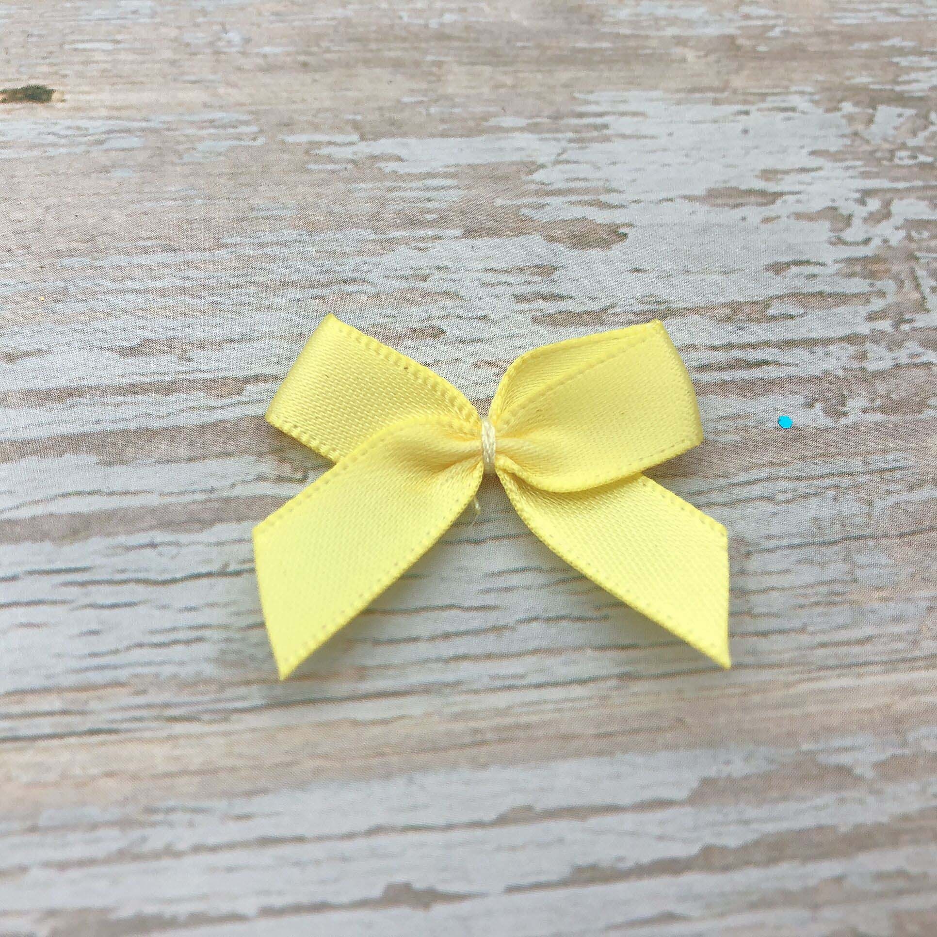 Gordon Ribbons Customized Size And Color Small Ribbon Bows Pink Rose  Floral Bow For Girl dress Women Garment Decoration