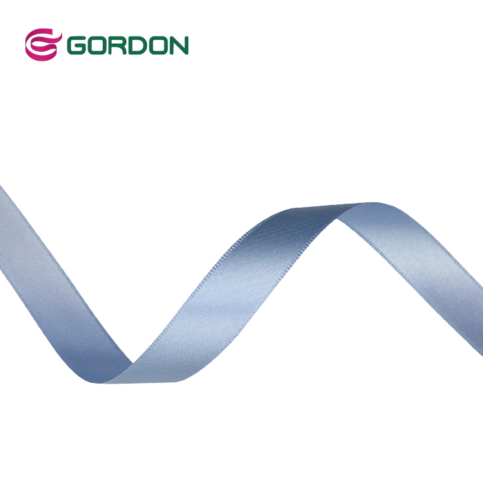 Gordon Ribbons Factory Wholesale Slit Edge Satin Woven Ribbon 3/8” Sari Silk Ribbon